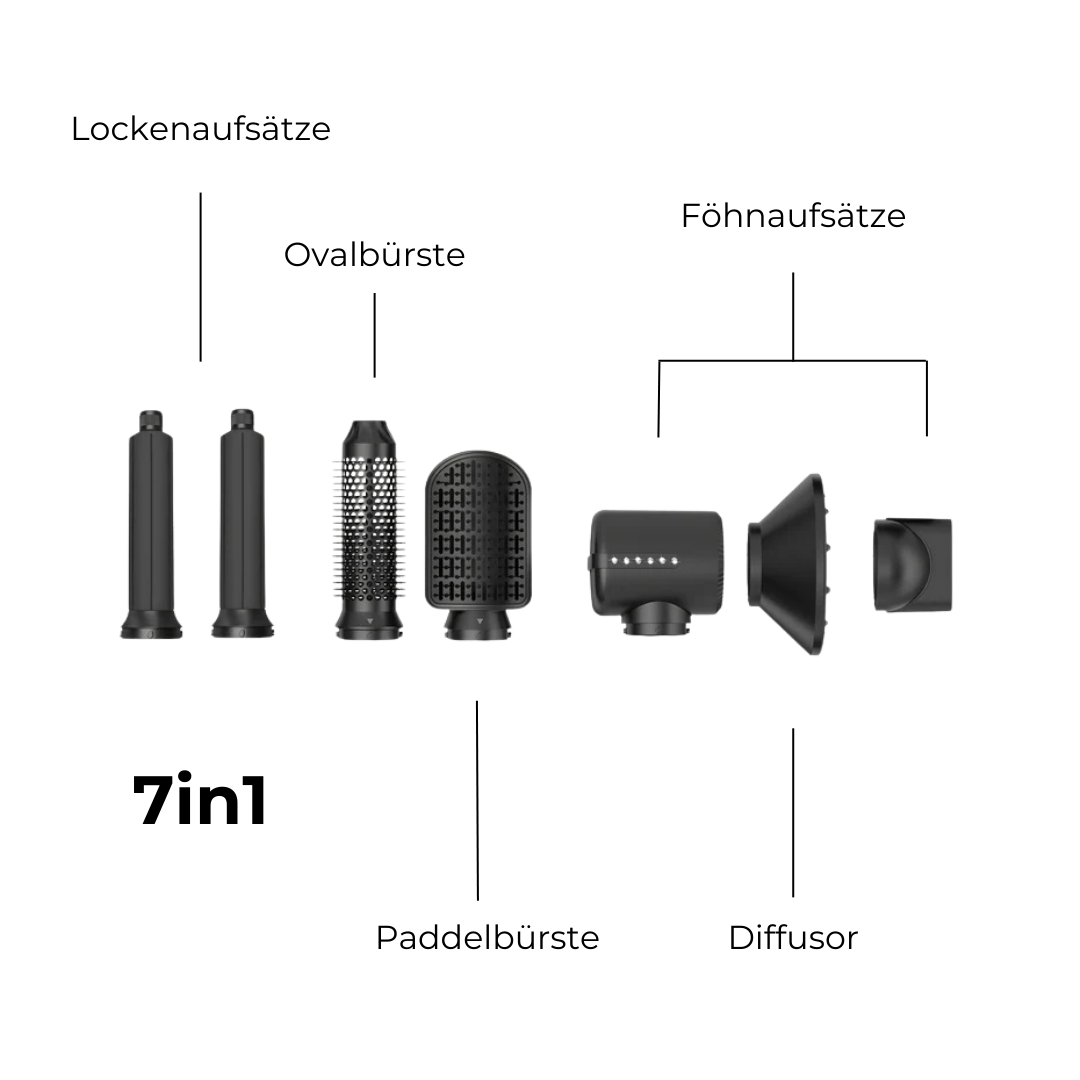 HiBabe's - 7in1 Luxux Haarstyler